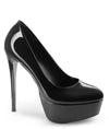 ARIA - Plateau Pumps schwarz lack