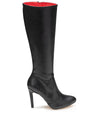 DONNA - Klassische Stiletto Stiefel in schwarz matt