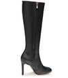 DONNA - Klassische Stiletto Stiefel in schwarz matt