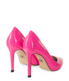 LUCIA - Klassische Stiletto Pumps in neon pink lack